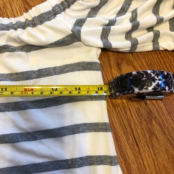 Bb Dakota off the shoulder striped top - Picture 6 of 8